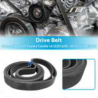 {{ Ribbed Belt 6PK1810 Suitable for Toyota Corolla 1. 8 ZZE122R 1. 8VVTi ZRE152R }} - Buy Car Parts Online at {{ Kaka Auto Parts }}.