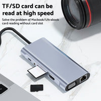 11-in-1 USB-C Hub Adapter with HDMI and USB 3.0 Ports Suitable For MacBook Pro & iPad Pro