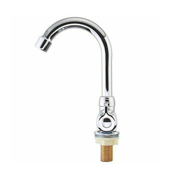 compare product For RV Motorhome Faucet Single Cold Water Tap 360 Degree Rotation 1 or 2in Mounting