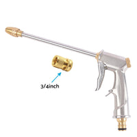 High Pressure Water Hose Nozzle Long Spray Attachment Suitable For Garden Hose & Car Wash