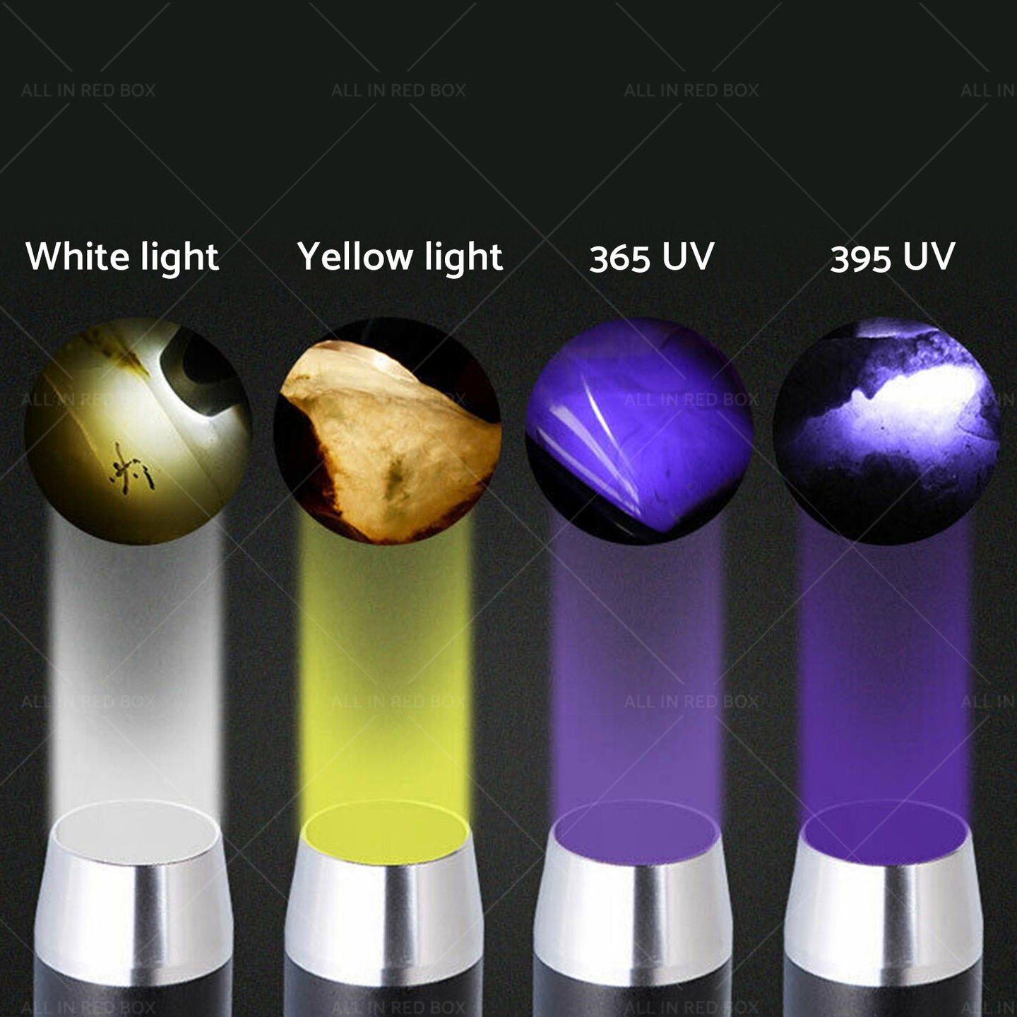 {{ Professional Gemstone Identification Light 4 in1 LED Flashlight Gemologist Tool }} - Buy Car Parts Online at {{ Kaka Auto Parts }}.