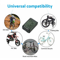 Wireless LCD Cycling Speedometer Odometer Computer Suitable For Bicycle Waterproof