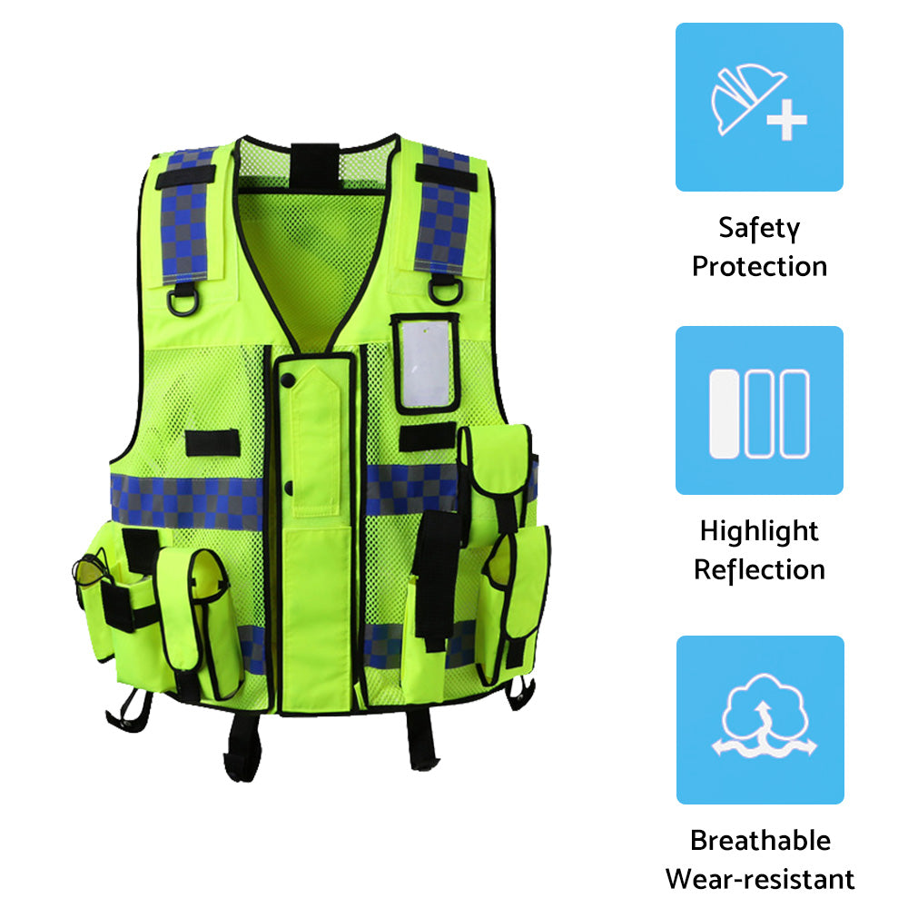 Reflective High-Visibility Safety Vest Suitable For Executive & Worksite Use