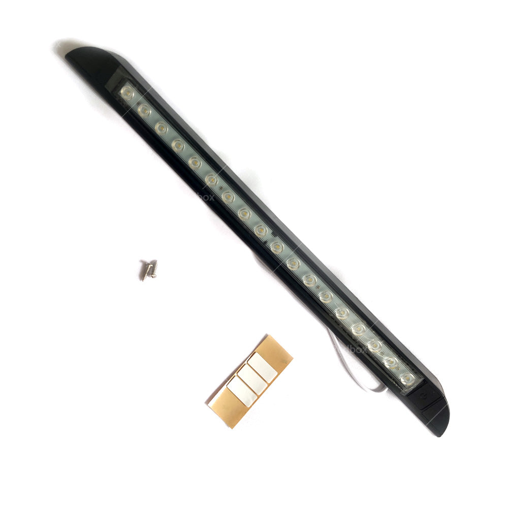 256mm 12V 9 LED Awning Light Touch Switch Strip Bar Caravan Camper Boat Marine