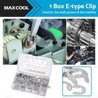 {{ Stainless Steel E Clips C Circlip Kit Retaining Ring 400PCS Assorted M1. 5-M15mm }} - Buy Car Parts Online at {{ Kaka Auto Parts }}.