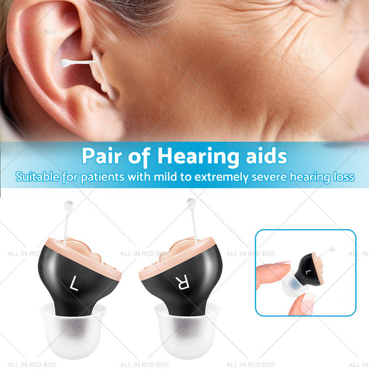 Mini Hearing Aids Digital Invisible In Ear Small Sound Voice Amplifier Enhancer