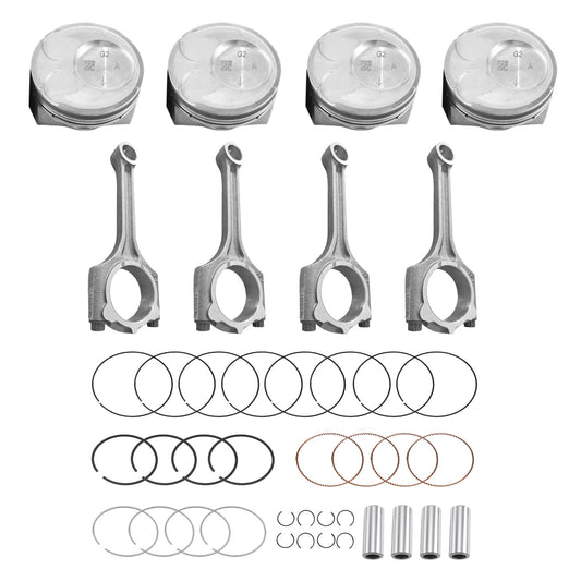 {{ 4x Piston & Rings Connecting Rod kit Suitable For Kia Soul Forte Koup 2.0L 14-18 }} - Buy Car Parts Online at {{ Kaka Auto Parts }}.