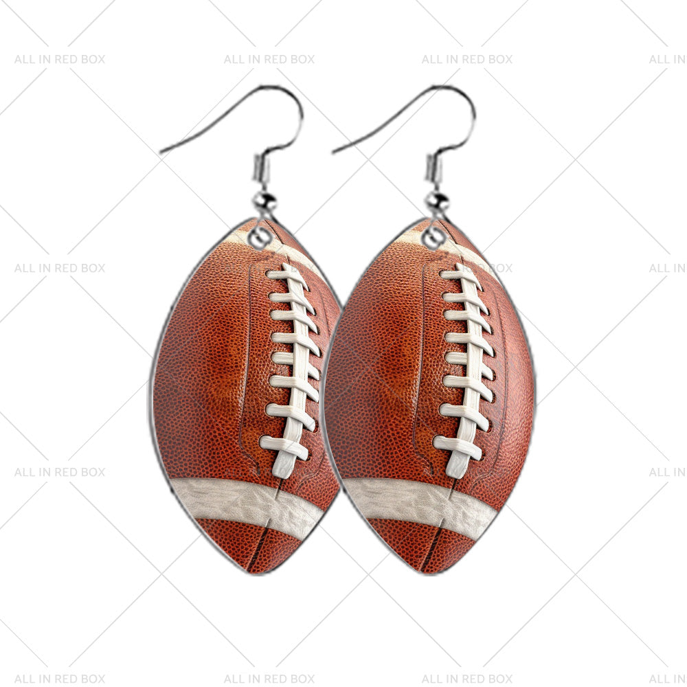 {{ 48PCS Sublimation Blank MDF Rugby Earring Double-Sided w  Hook and Jump Ring DIY }} - Buy Car Parts Online at {{ Kaka Auto Parts }}.