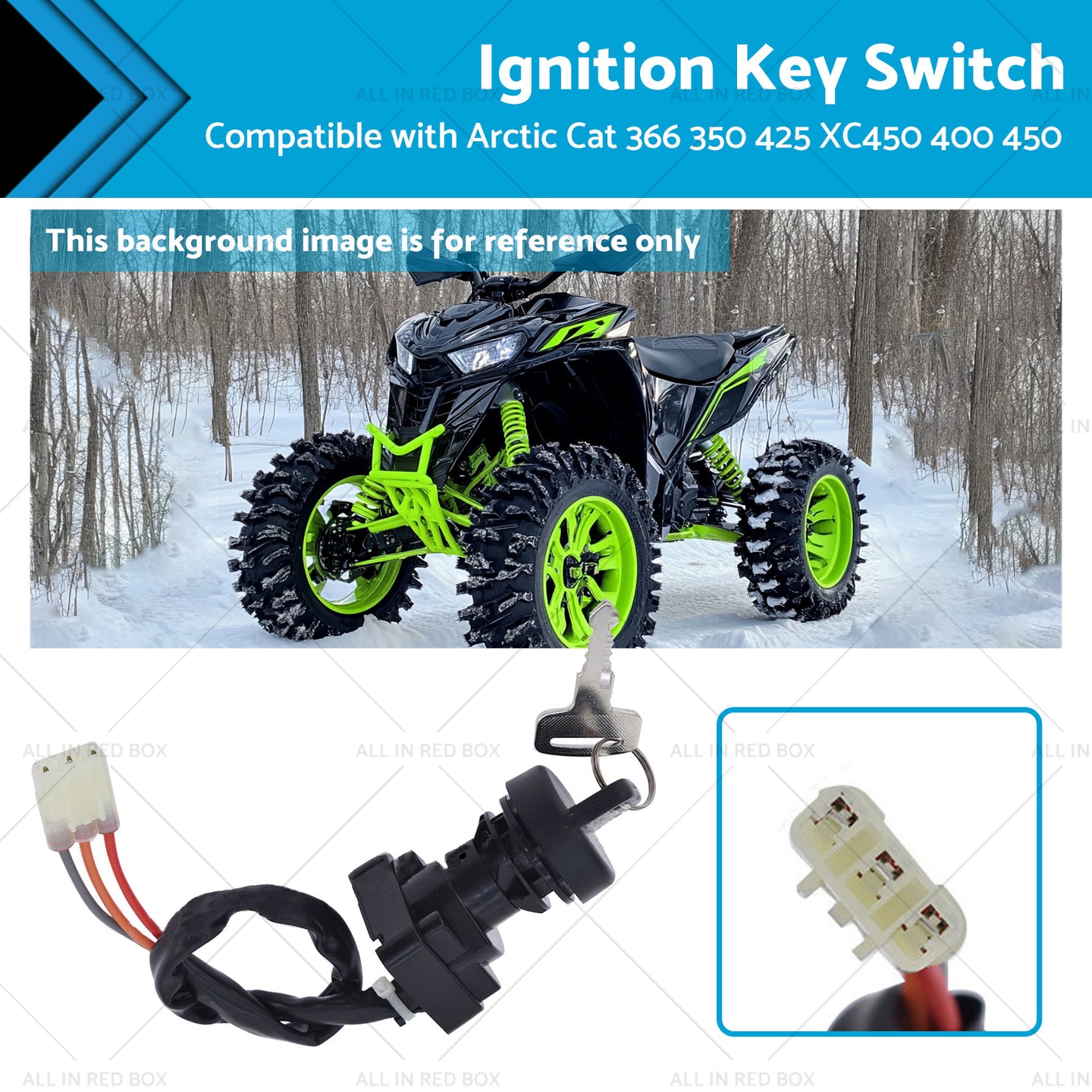 {{ Ignition Key Switch Suitable for Arctic Cat 366 350 425 XC450 400 450 3313-439 }} - Buy Car Parts Online at {{ Kaka Auto Parts }}.