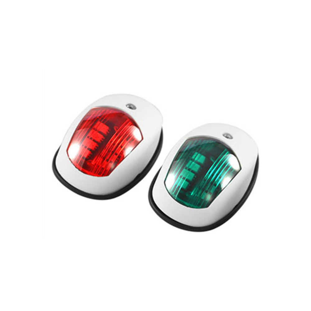 Pair Red  and  Green 8LED Navigation Lights Marine Bow Light Lamp for Boat Pontoon