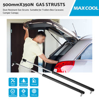 {{ Gas Strut 500mm-350N x2  8mm Shaft  Caravans, Trailers, Canopy, Toolboxes struts }} - Buy Car Parts Online at {{ Kaka Auto Parts }}.