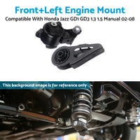 {{ 2Pcs Engine Mount Front & Left Suitable For Honda Jazz GD1 GD3 1.3L 1.5L 4Cyl }} - Buy Car Parts Online at {{ Kaka Auto Parts }}.