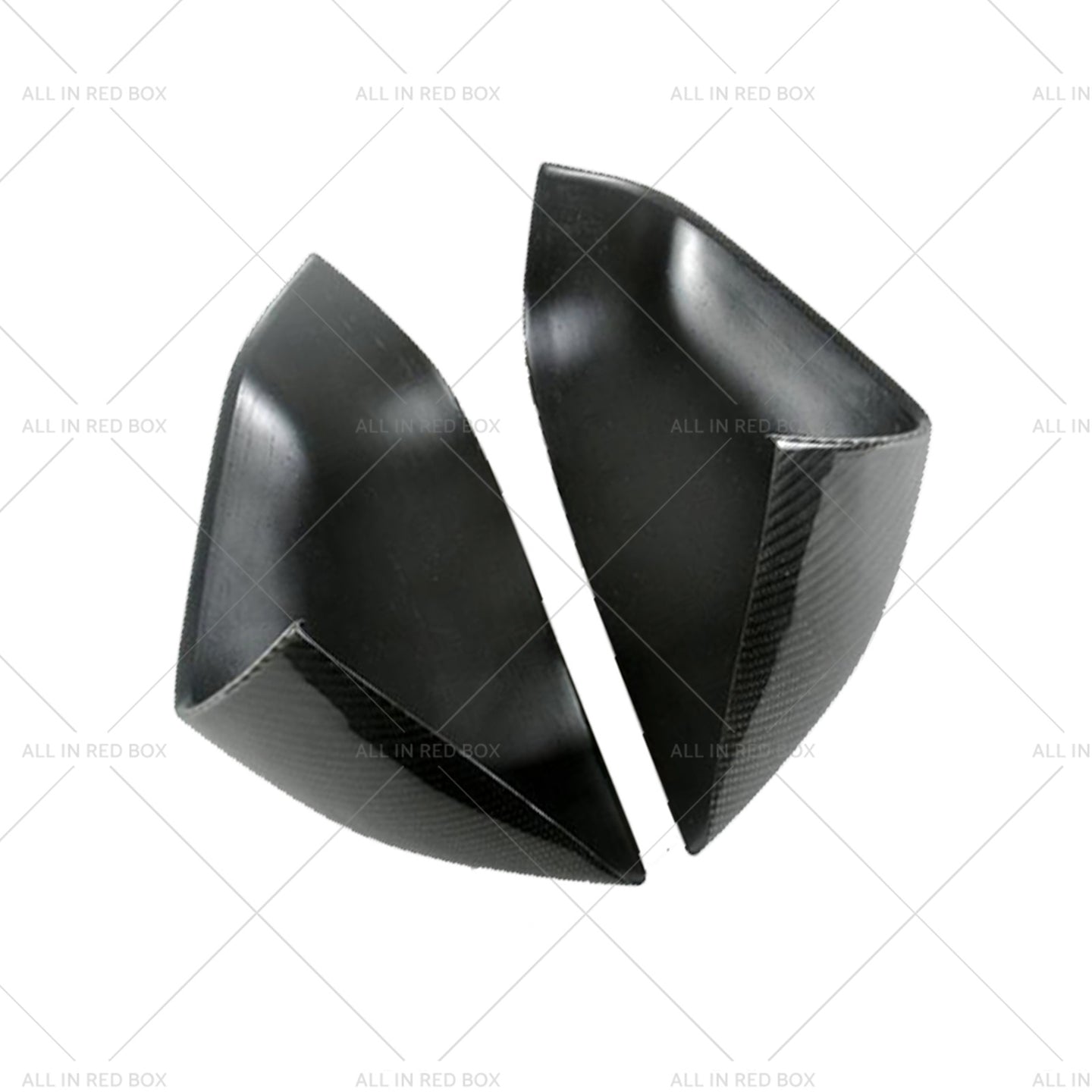 {{ 2x Real Carbon Fiber Wing Side Mirror Cover Trim Suitable For Tesla Model S }} - Buy Car Parts Online at {{ Kaka Auto Parts }}.