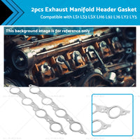 {{ 2PCS Exhaust Manifold Gasket Multi-Layer Steel Header Suitable For LS1 LS3 LSX }} - Buy Car Parts Online at {{ Kaka Auto Parts }}.