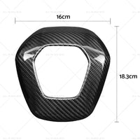 {{ Overlay Real Carbon Fiber Steering Wheel Center Cover Suitable For Corvette C8 }} - Buy Car Parts Online at {{ Kaka Auto Parts }}.