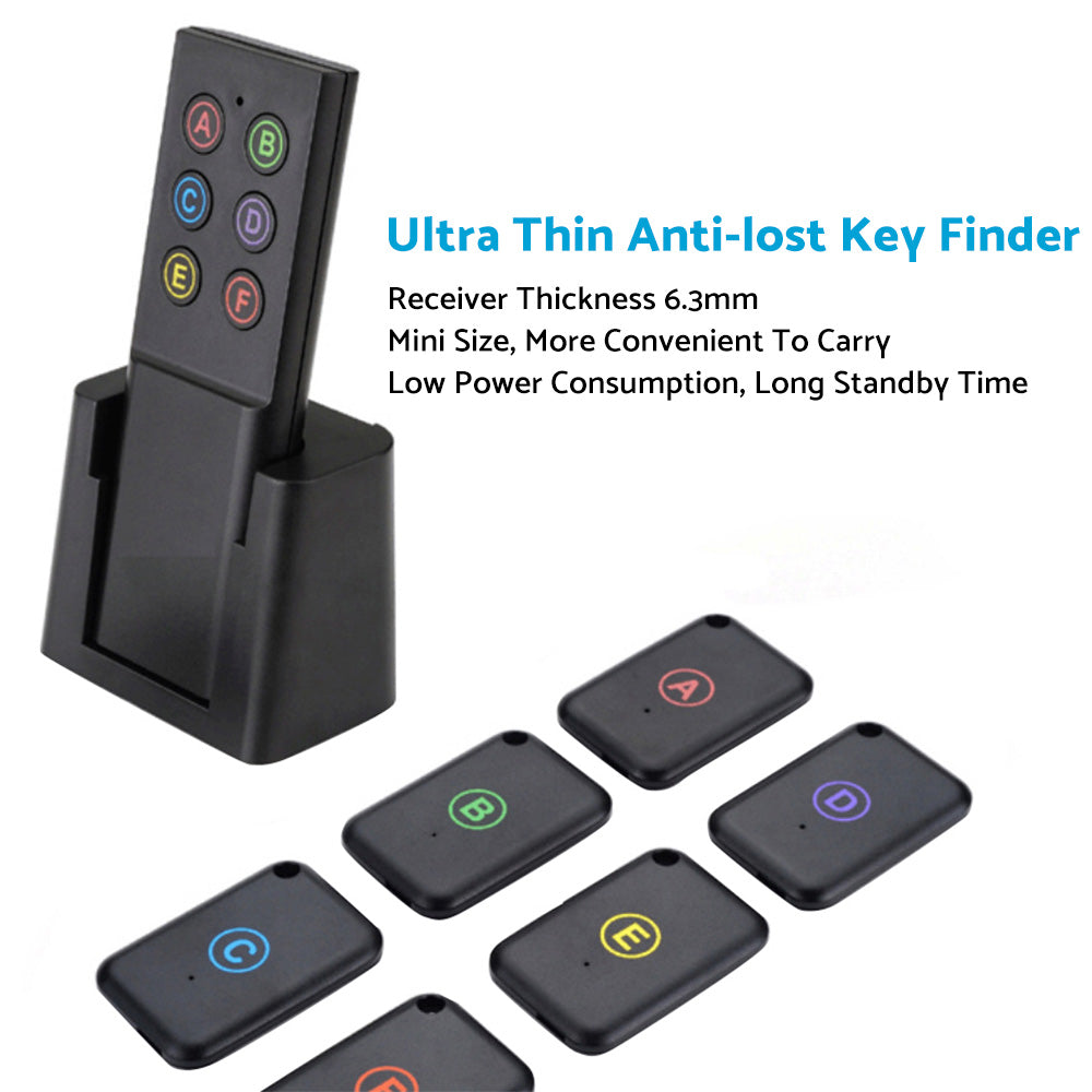 Wallet Tracker Transmitter With 6 Receivers Suitable For Anti-Lost Wireless Key Finder and Remote Key Use
