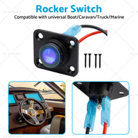 {{ For Boat Caravan Truck Marine 12V 1 Gang Toggle Rocker Switch Panel ON OFF }} - Buy Car Parts Online at {{ Kaka Auto Parts }}.