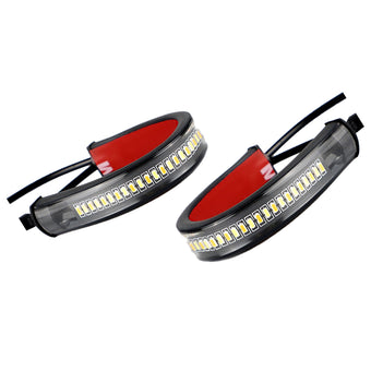 compare product 2x LED Universal Motorcycle Fork Turn Signal Indicator Blinker Amber Light Strip Suitable For Motorcycle