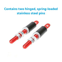 {{ 2Pcs Universal Racing Mount Bonnet Hood Plus Flush Latch Pin Locking Kit }} - Buy Car Parts Online at {{ Kaka Auto Parts }}.