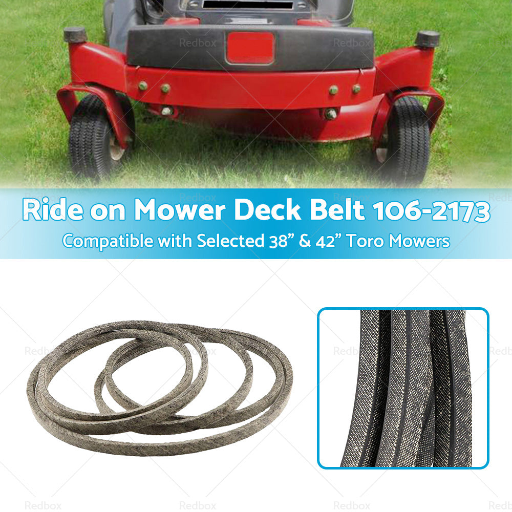 {{ Ride on Mower Deck Belt 106-2173 Suitable For Selected 38 inch   and  42 inch  Toro Mowers }} - Buy Car Parts Online at {{ Kaka Auto Parts }}.