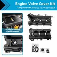 {{ 2PCS Engine Valve Cover Suitable For Nissan 350Z Z33 3. 5L VQ35 VQ35DE 2002-2006 }} - Buy Car Parts Online at {{ Kaka Auto Parts }}.