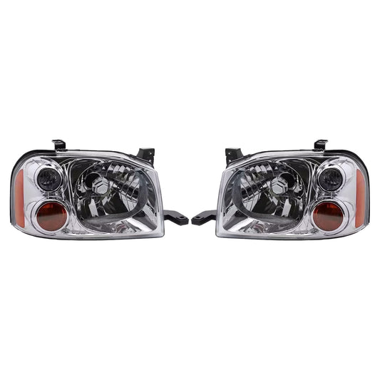 LeftRight Pair Light Front Lamp Head Lights Suitablefor Nissan Navara D22 01-15