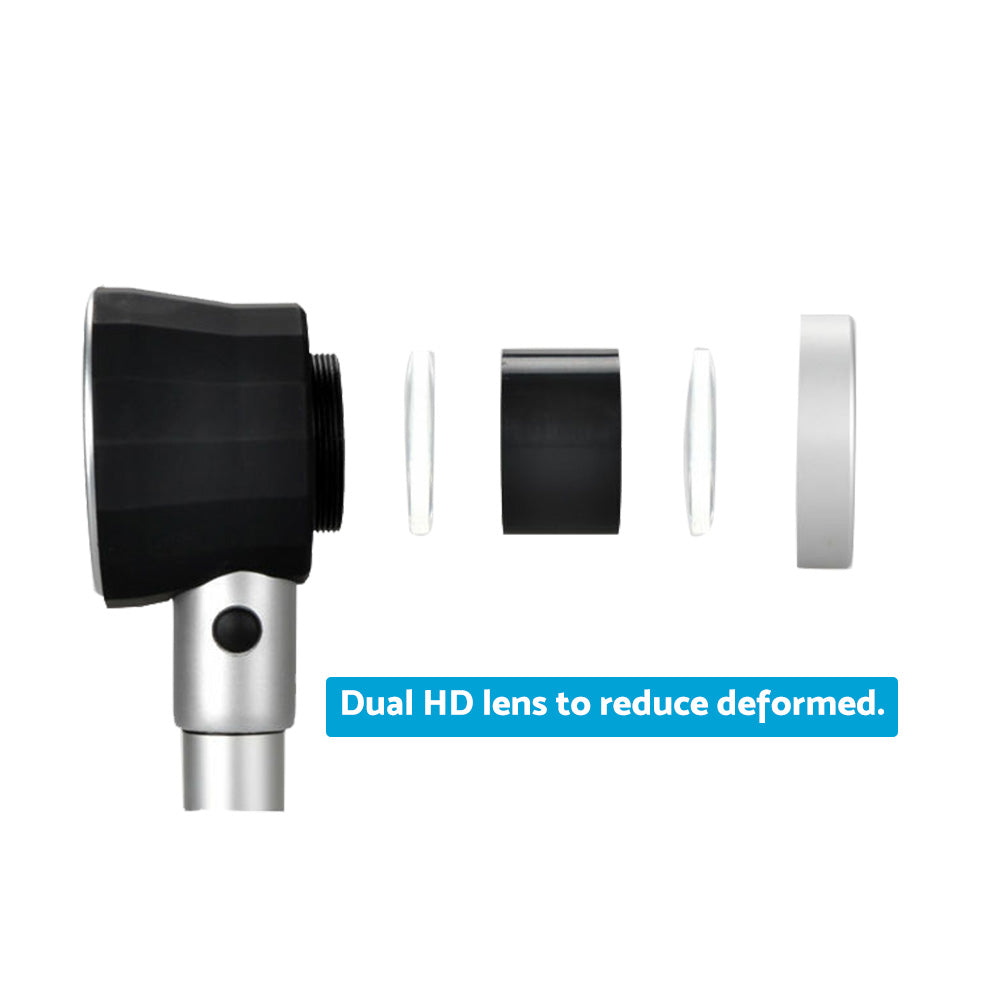 Hand Held 45x Magnifying Glass Jewellery Magnifier Loupe with Scale 3 Led Lights