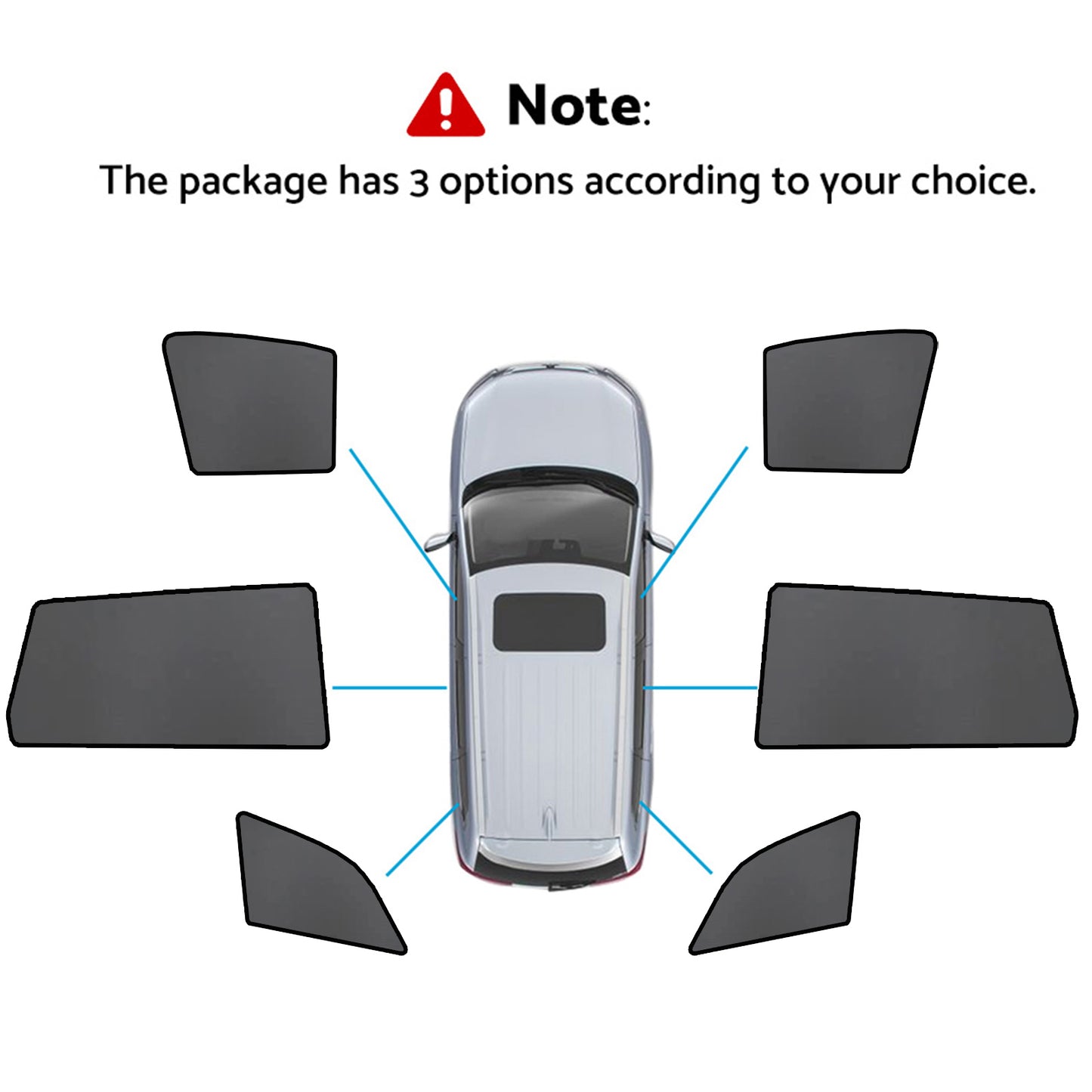 {{ Magnetic Mesh Sun Blind Shades Suitable for Audi Q7 4LB 06-15 On Front/Rear }} - Buy Car Parts Online at {{ Kaka Auto Parts }}.