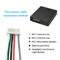 LED Wireless Bluetooth Car Steering Wheel Button Controller Suitable For Auto Stereo