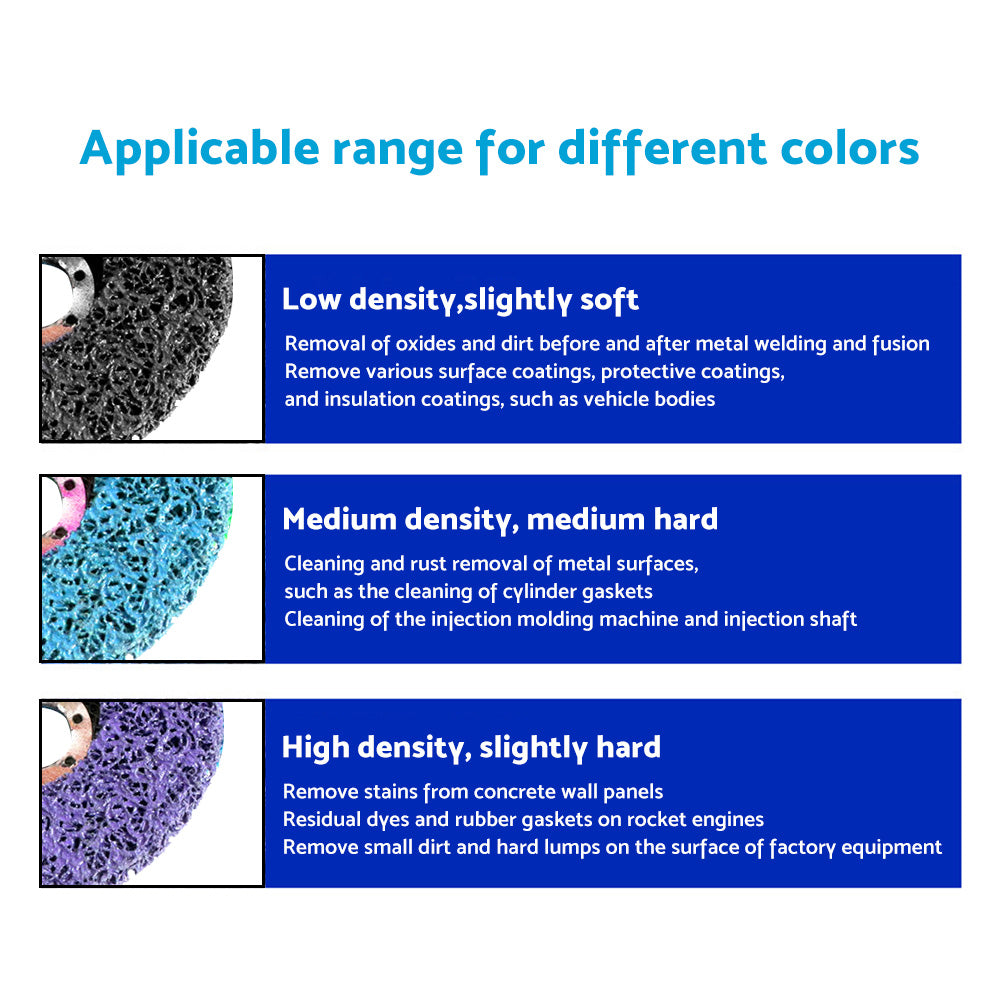 10x 4'' Poly Strip Disc Paint Stripping Wheel Abrasive Discs Suitable for Grinder