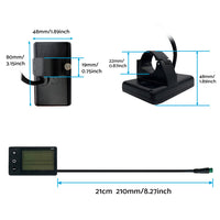 LCD Display Suitable For Electric Bike S866 24V/36V/48V – Waterproof Plug Fit For Ebike & Scooter