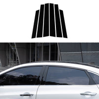 6x Black Window Trim Covers Suitable For Honda CR-V 2.4L 2007-2011