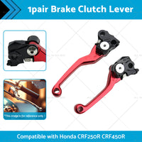 {{ Pair Pivot Brake Clutch Lever Red Suitable For Honda CRF250R CRF450R 2007-2012 }} - Buy Car Parts Online at {{ Kaka Auto Parts }}.