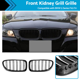 compare product Bumper Bar Grill Grille Bodykit Suitable For BMW 5 Series F10 F11 Gloss Black