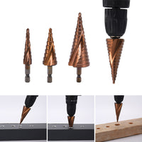 Cobalt Steel Step Cone Drill Bit Hole Cutter 4-12/20/32mm for Stainless Steel