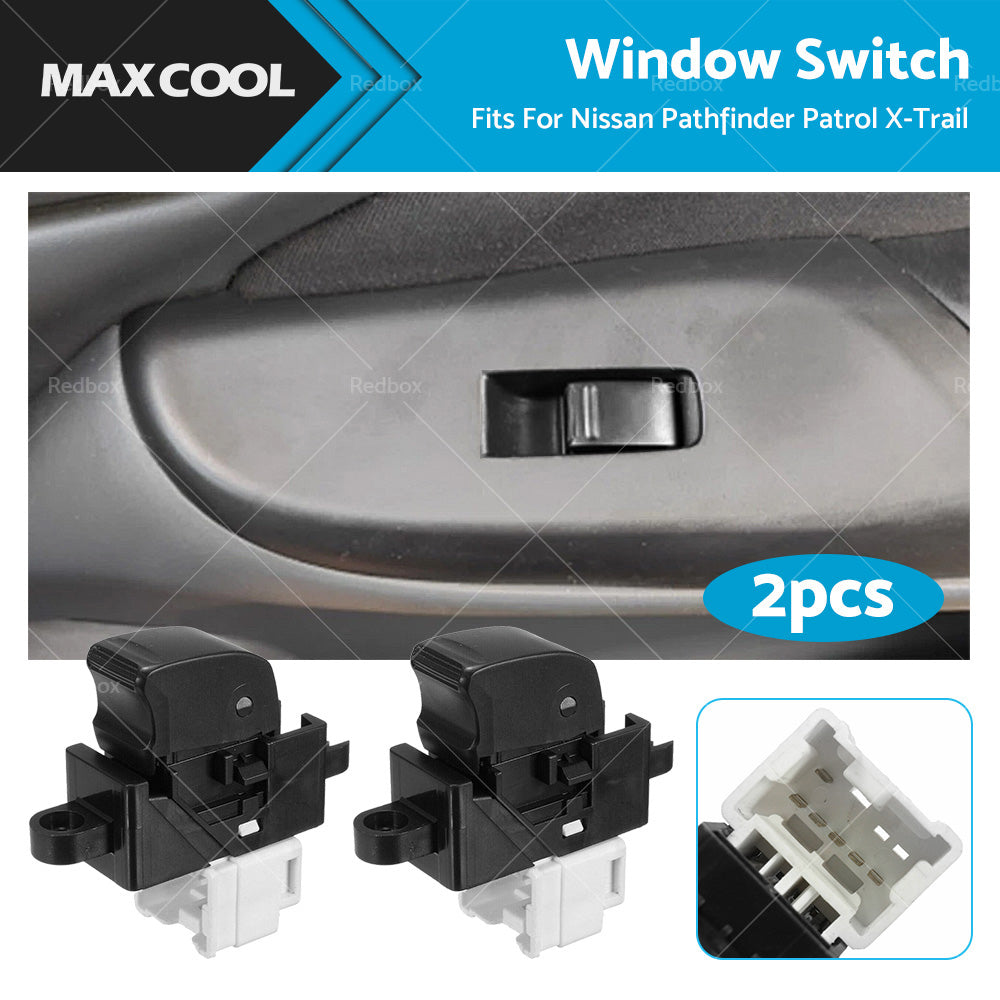 {{ 2X Single Window Switch Control 25411-0V000 For Nissan Pathfinder Patrol X-Trail }} - Buy Car Parts Online at {{ Kaka Auto Parts }}.