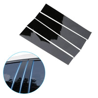 4x Black Pillar Post Cover Trims Suitable For Dodge Ram 1500 Crew Cab / Quad Cab 2009-2018