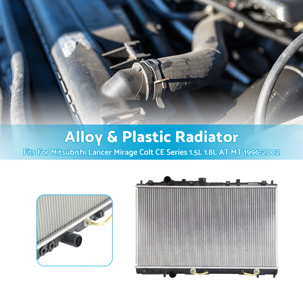 {{ Radiator For Mitsubishi Lancer Mirage Colt CE Series 1. 5L 1. 8L AT MT 06 or 96-06 or 02 }} - Buy Car Parts Online at {{ Kaka Auto Parts }}.