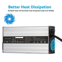 48V 6A Snap-Head 3-Pin Plug Battery Charger Suitable For EZ-GO TXT & Club Golf Cart