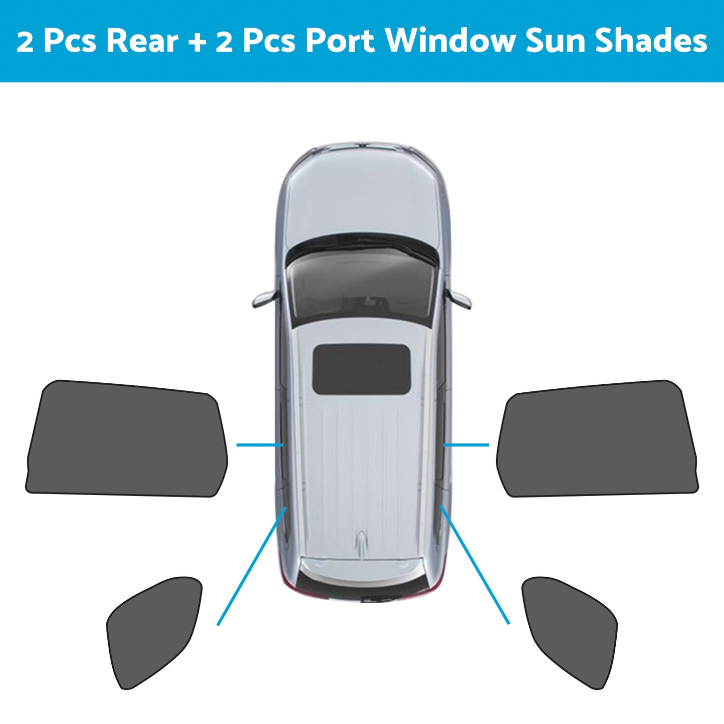 Car Window Magnetic Mesh Sun Shades Suitable For Mitsubishi Outlander 2021-2023