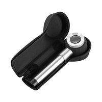 Hand Held 45x Magnifying Glass Jewellery Magnifier Loupe with Scale 3 Led Lights