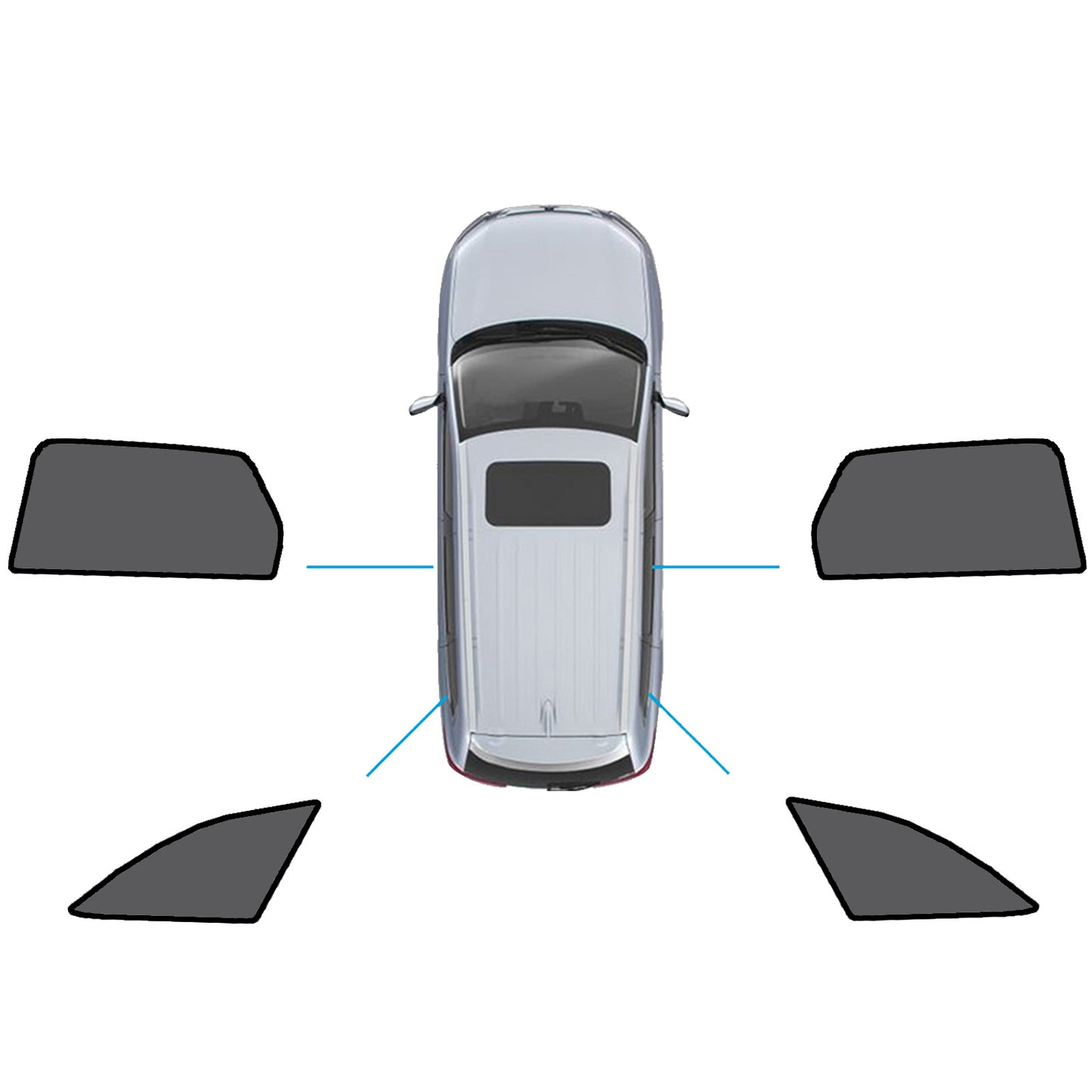 {{ Magnetic Mesh Sun Blind Shades Suitable for Audi A4 Wagon B9 2016+On Front/Rear }} - Buy Car Parts Online at {{ Kaka Auto Parts }}.