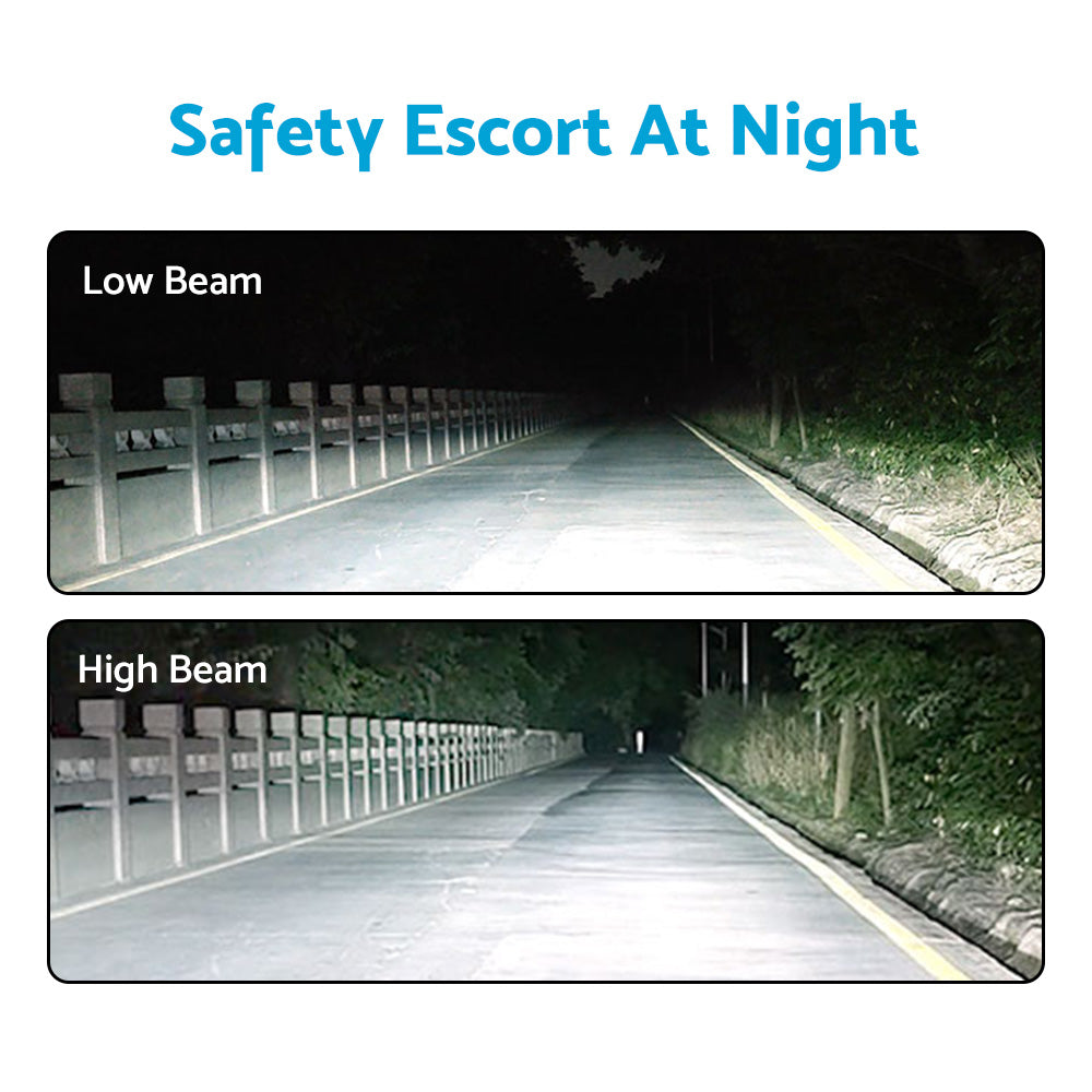 H1 LED Headlight Kit 6000K White 220W 30000LM High Low Beam Globes Suitable For Universal 12V Vehicles