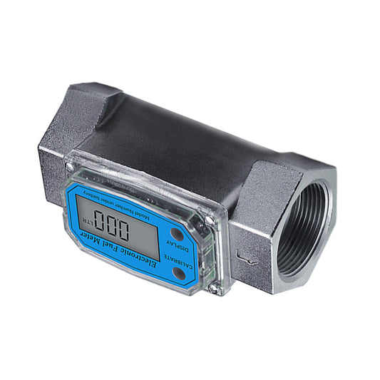 1.5 inch Digital Turbine Diesel Water Fuel Flow Meter Oval Gear Gauge
