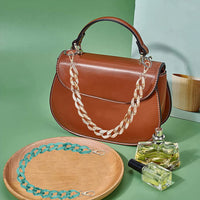 2PCS Resin Purse Chain Handle Acrylic Bag Strap Detachable Purse Clutches Handle