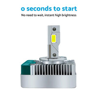 2pcs D5S LED Headlight Bulbs Conversion Kit Replace HID Xenon Lamps 6000K 90W