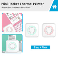{{ Mini Pocket Thermal Printer Wireless Blue-tooth Photo Paper Inkless }} - Buy Car Parts Online at {{ Kaka Auto Parts }}.