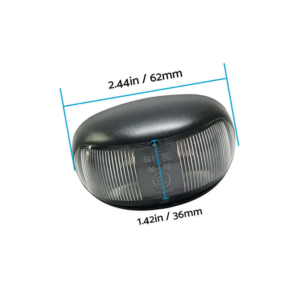 {{ 2 LED Clearance Lights Side Marker Lamp Red Amber Trailer Truck 12V 24V 2.4 W }} - Buy Car Parts Online at {{ Kaka Auto Parts }}.