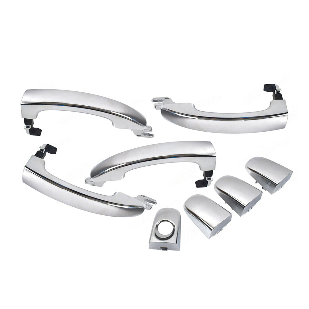 Full Set 4x Outer Door Handles Chrome Suitable For Ford FG Falcon G6/XT/XR6/XR8