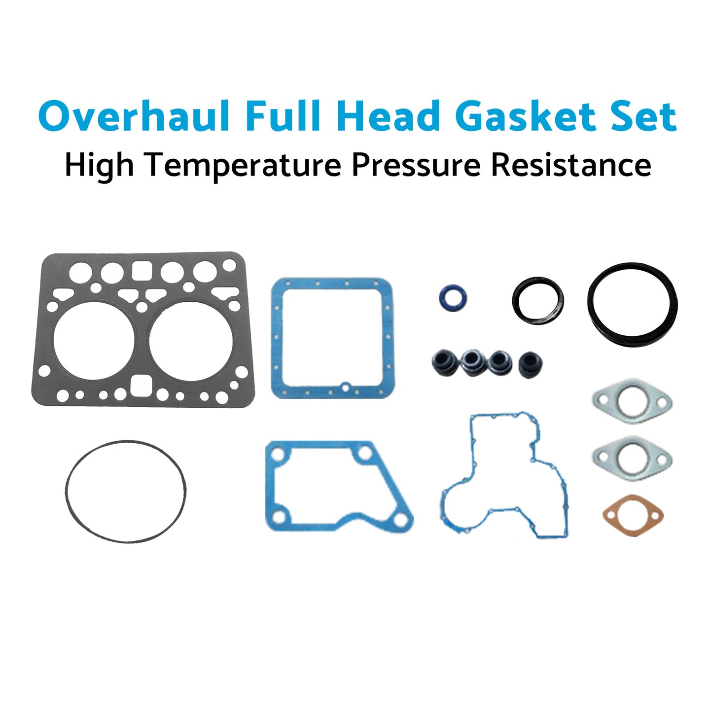 {{ Overhaul Full Head Gasket Set Kit Suitable for Kubota ZL600 B6000 Tractor Engine }} - Buy Car Parts Online at {{ Kaka Auto Parts }}.
